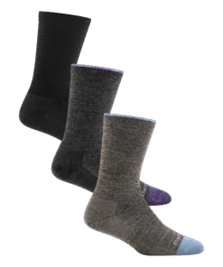 Darn Tough Socks Women's Solid Basic Lifestyle 3-Pack