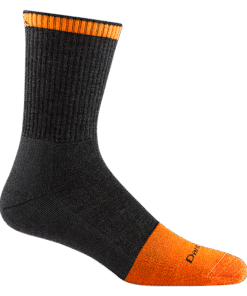 Darn Tough Socks Men's Steely Micro Crew  Midweight Work Sock